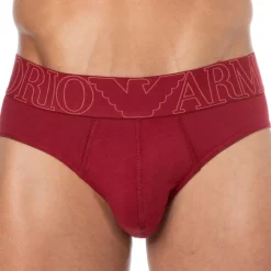 Emporio Armani Slips-Slip Megalogo Coton Rhubarbe