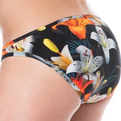 SKU Poche Ergonomique|Mini Slips-Slip Microfibre Tropical Summer Noir