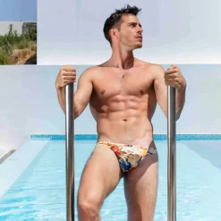 SKU Poche Ergonomique|Mini Slips-Slip Microfibre Tropical Summer Blanc