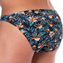 SKU Mini Slips|Slips-Slip Mini Coton Floral Bleu Marine