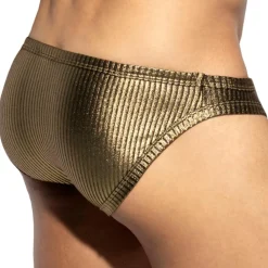 ES Collection Slips Sexy-Slip Métallique Art Déco Doré