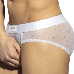 ES Collection Slips Sexy-Slip Net Glitter Blanc
