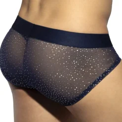 ES Collection Slips Sexy-Slip Net Glitter Bleu Marine