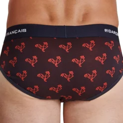 Garçon Français Slips-Slip Origami Coq Bleu Marine - Rouge