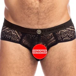 L'Homme invisible Slips Sexy|Poche Ergonomique-Slip Push Up Black Magic Noir