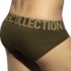 ES Collection Slips-Slip Recycled Rib Kaki