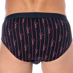 Emporio Armani Slips-Slip Saint-Valentin Imprimé Bleu Marine