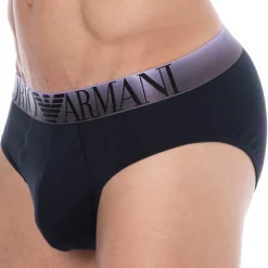 Emporio Armani Slips-Slip Superfine Coton Marine