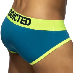 Addicted Sous-Vêtements Push Up|Push Up-Slip Swimderwear Push Up Dot Dot Dot Bleu Paon