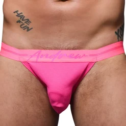 Andrew Christian Poche Ergonomique|Slips Tanga-Slip Tanga Almost Naked Miami Cabana Boy Rose