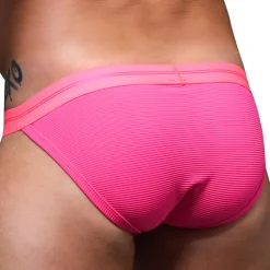 Andrew Christian Poche Ergonomique|Slips Tanga-Slip Tanga Almost Naked Miami Cabana Boy Rose