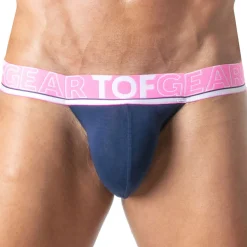 TOF Paris Slips Tanga|Slips-Slip Tanga Champion Bleu Marine