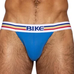 Bike Slips Tanga|Slips-Slip Tanga Coton Bleu Indigo
