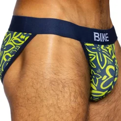 Bike Slips Tanga|Slips-Slip Tanga Coton Flower Party