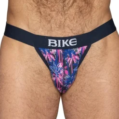 Bike Slips Tanga|Slips-Slip Tanga Coton Palm Party