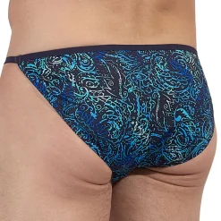HOM Slips Tanga|Slips-Slip Tanga Funky Styles Bleu