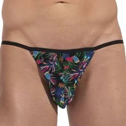 HOM Slips Tanga|Slips-Slip Tanga Funky Styles Noir