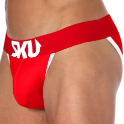 SKU Slips Tanga|Slips-Slip Tanga Logo Coton Rouge
