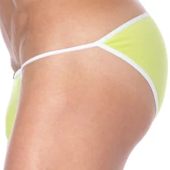 SKU Slips Sexy|Slips Tanga-Slip Tanga Mini Coton Jaune