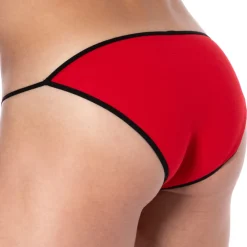 SKU Slips Sexy|Slips Tanga-Slip Tanga Mini Coton Rouge
