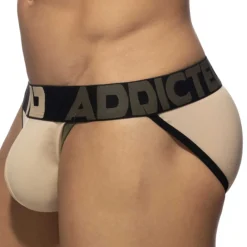 Addicted Sous-Vêtements Push Up|Push Up-Slip Tanga Naked Feeling Push Up Beige