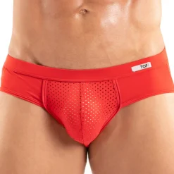 TOF Paris Sous-Vêtements Sport|Slips-Slip Tentation Microfibre Rouge