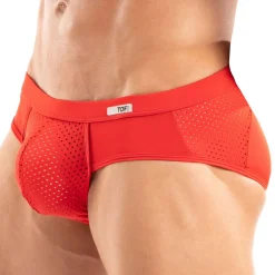 TOF Paris Sous-Vêtements Sport|Slips-Slip Tentation Microfibre Rouge