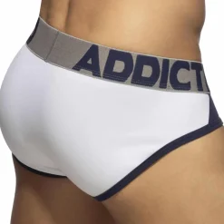 Addicted Slips-Slip Trey Coton Blanc - Marine