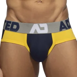 Addicted Slips-Slip Trey Coton Marine - Jaune