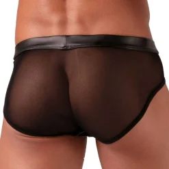 Absolu Male Slips Sexy-Slip Zipped Rebel Noir