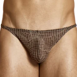 Modus Vivendi Strings-String Abstract Résille Marron
