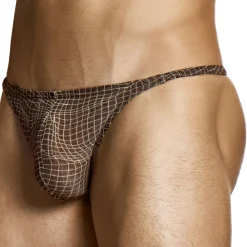 Modus Vivendi Strings-String Abstract Résille Marron