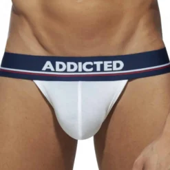 Addicted Strings-String Ass Freedom Blanc