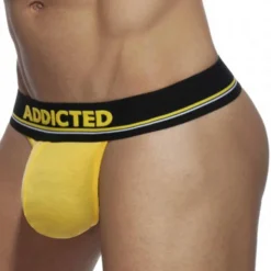 Addicted Strings-String Ass Freedom Jaune