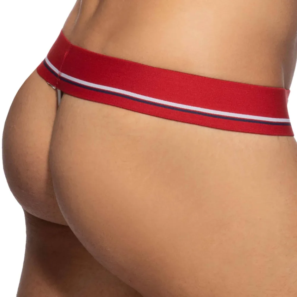 Addicted Strings-String Basic Colors Coton Bleu Marine - Rouge