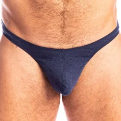 L'Homme invisible Strings-String Bikini Bleu de Chine Bleu
