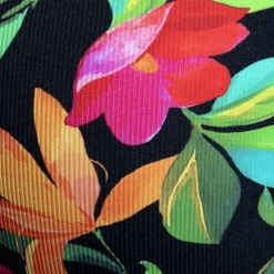 ES Collection Strings-String Bold Flowers Noir