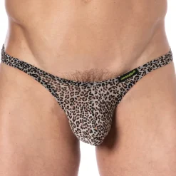 Joe Snyder Strings|Sous-Vêtements Push Up-String Bulge Léopard