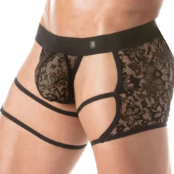 TOF Paris Strings-String Chaps en Dentelle Noir