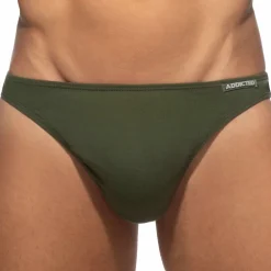 Addicted Strings-String Coton Kaki