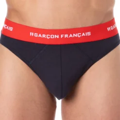 Garçon Français Strings-String Coton Tricolore