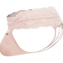CandyMan Strings-String Dentelle à Lacets Rose