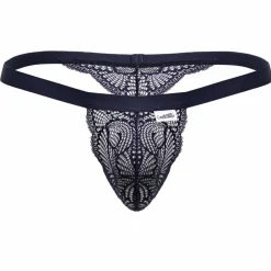 CandyMan Strings-String Dentelle Bleu Marine