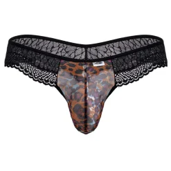CandyMan Strings-String Dentelle Léopard
