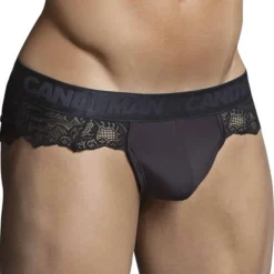 CandyMan Strings-String Dentelle Noir