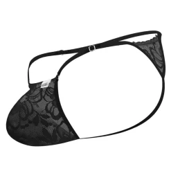 CandyMan Strings-String Ficelle Dentelle Noir