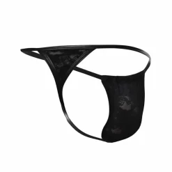 CUT4MEN Strings-String Ficelle L4CE Noir