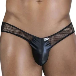 CandyMan Strings-String Fishnet Noir