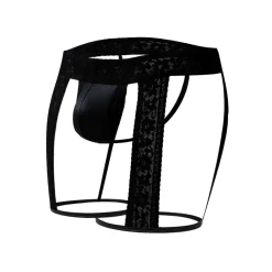 CUT4MEN Strings-String Jarretière Lacey R4VAGE Noir