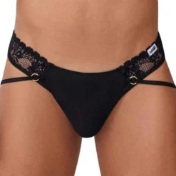 CandyMan Strings-String Jock Dentelle Noir